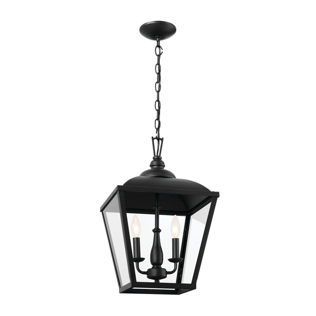 KICHLER 52474BKT Gentle Hill 19" 2 Light Pendant Textured Black