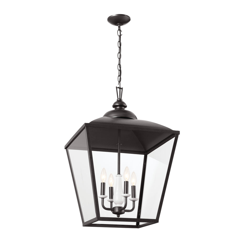 KICHLER 52475AVI Gentle Hill 27.5" 4 Light Foyer Pendant Anvil Iron