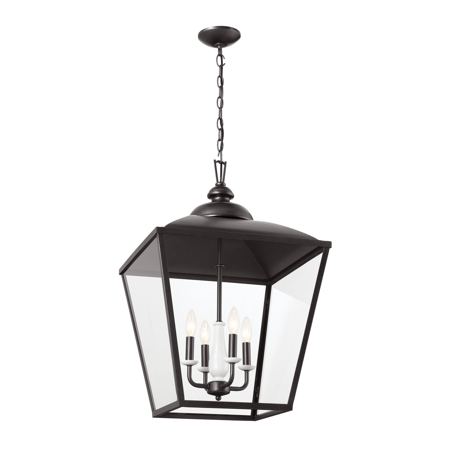 KICHLER 52475AVI Gentle Hill 27.5" 4 Light Foyer Pendant Anvil Iron