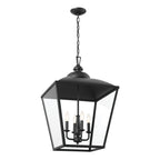 KICHLER 52475BKT Gentle Hill 27.5" 4 Light Foyer Pendant Textured Black