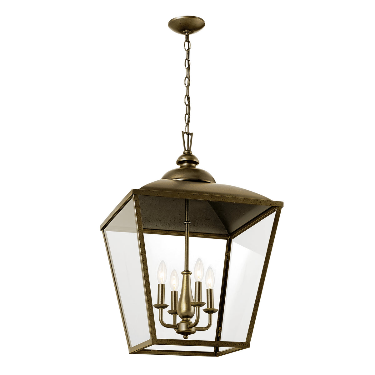 KICHLER 52475CHZ Gentle Hill 27.5" 4 Light Foyer Pendant Character Bronze