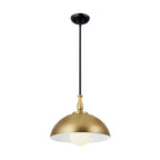 KICHLER 52476NBR Thera 14" 1 Light Pendant Natural Brass