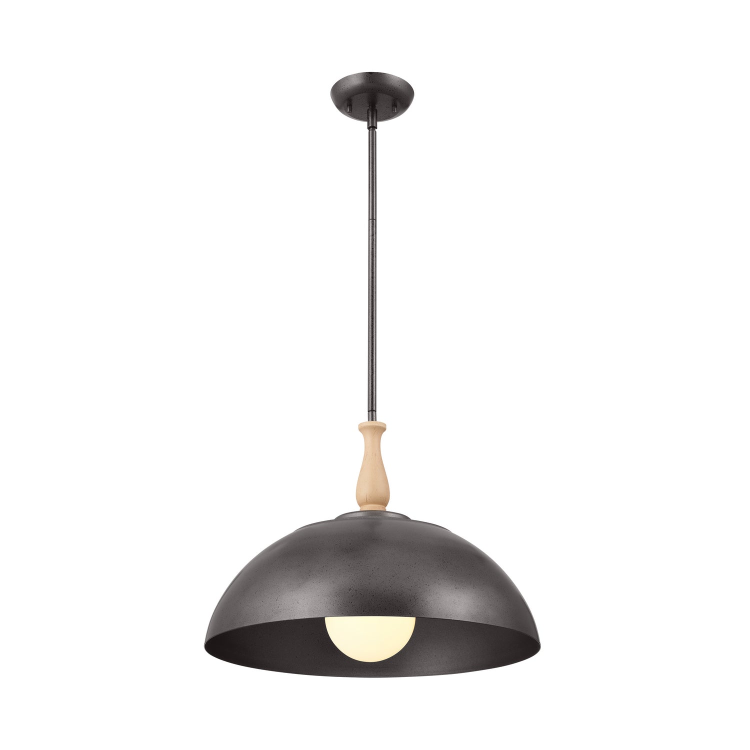 KICHLER 52477AVI Thera 18" 1 Light Pendant Anvil Iron