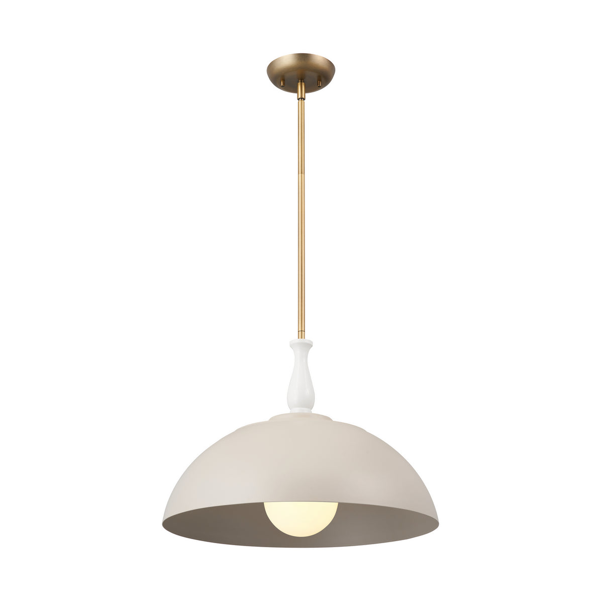 KICHLER 52477GRG Thera 18" 1 Light Pendant Greige