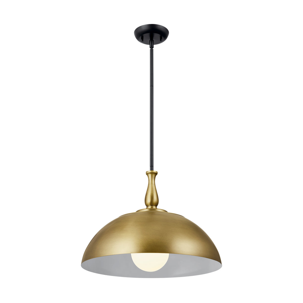 KICHLER 52477NBR Thera 18" 1 Light Pendant Natural Brass