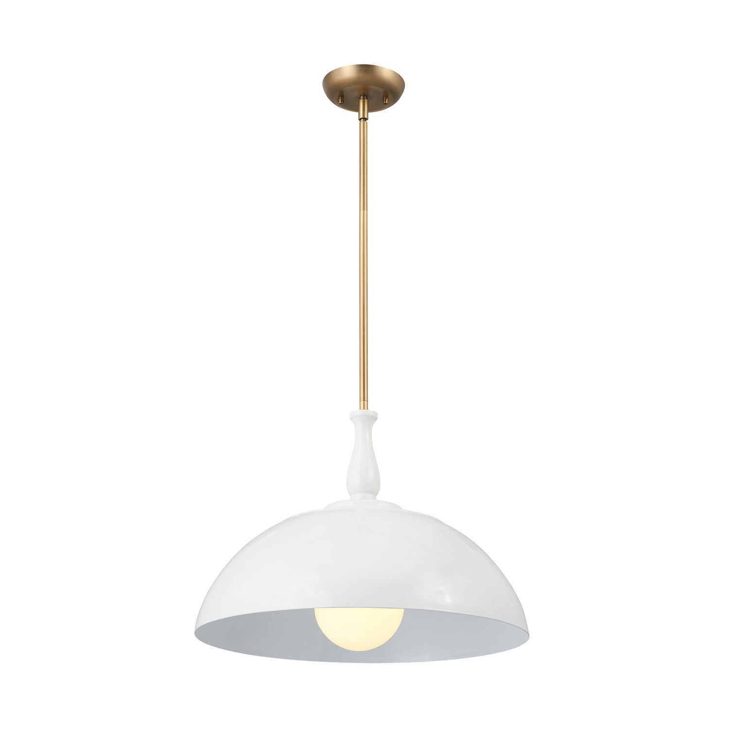 KICHLER 52477WH Thera 18" 1 Light Pendant White