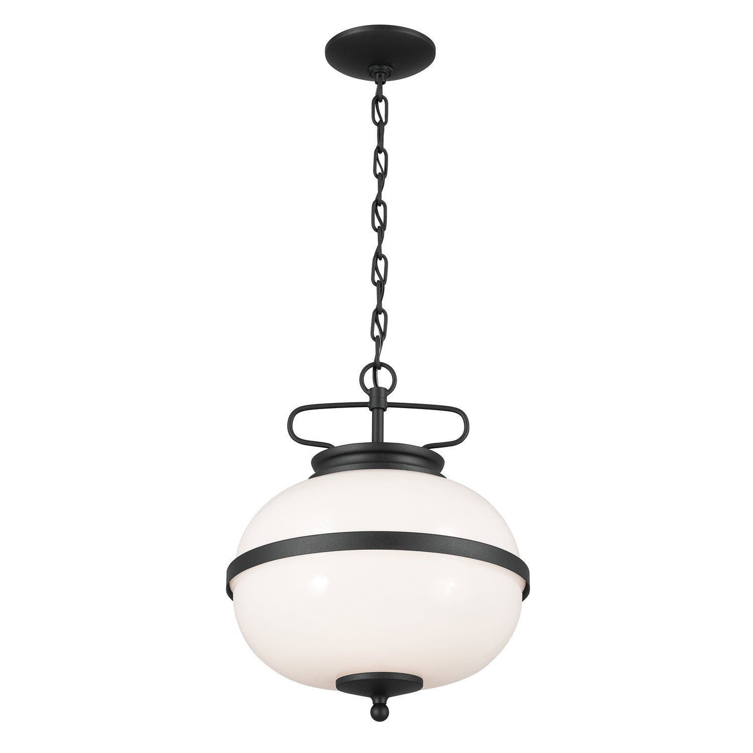 KICHLER 52478BKT Dame 12" 2 Light Pendant Textured Black