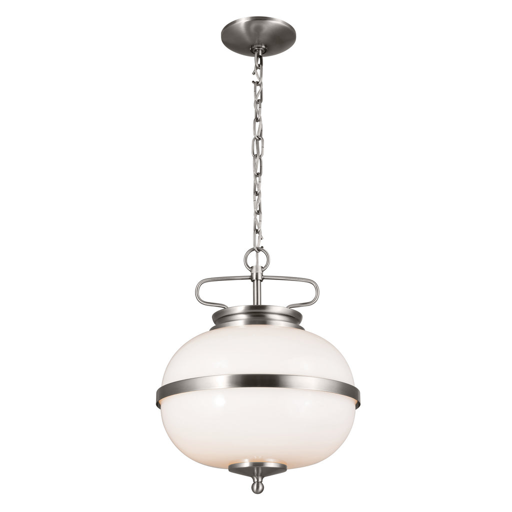 KICHLER 52478CLP Dame 12" 2 Light Pendant Classic Pewter