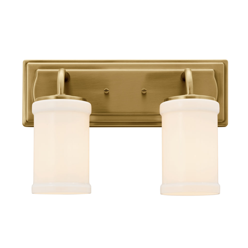 KICHLER 55130NBR Vetivene 10" 2 Light Vanity Light Natural Brass