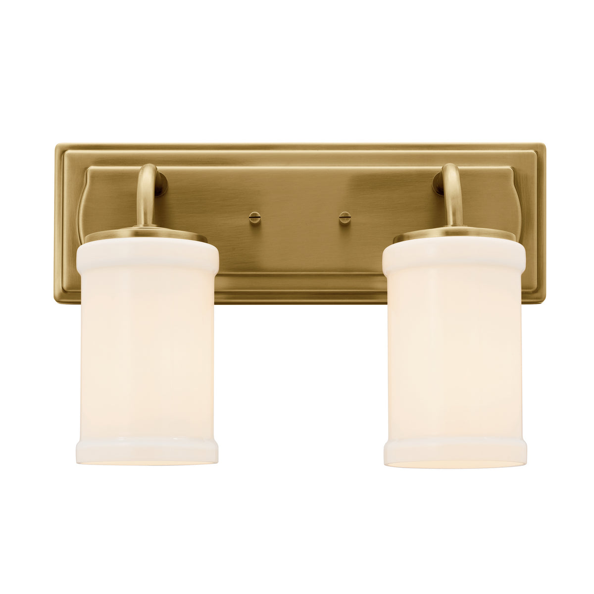 KICHLER 55130NBR Vetivene 10" 2 Light Vanity Light Natural Brass