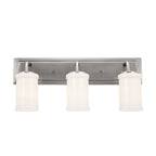 KICHLER 55131CLP Vetivene 10" 3 Light Vanity Light Classic Pewter