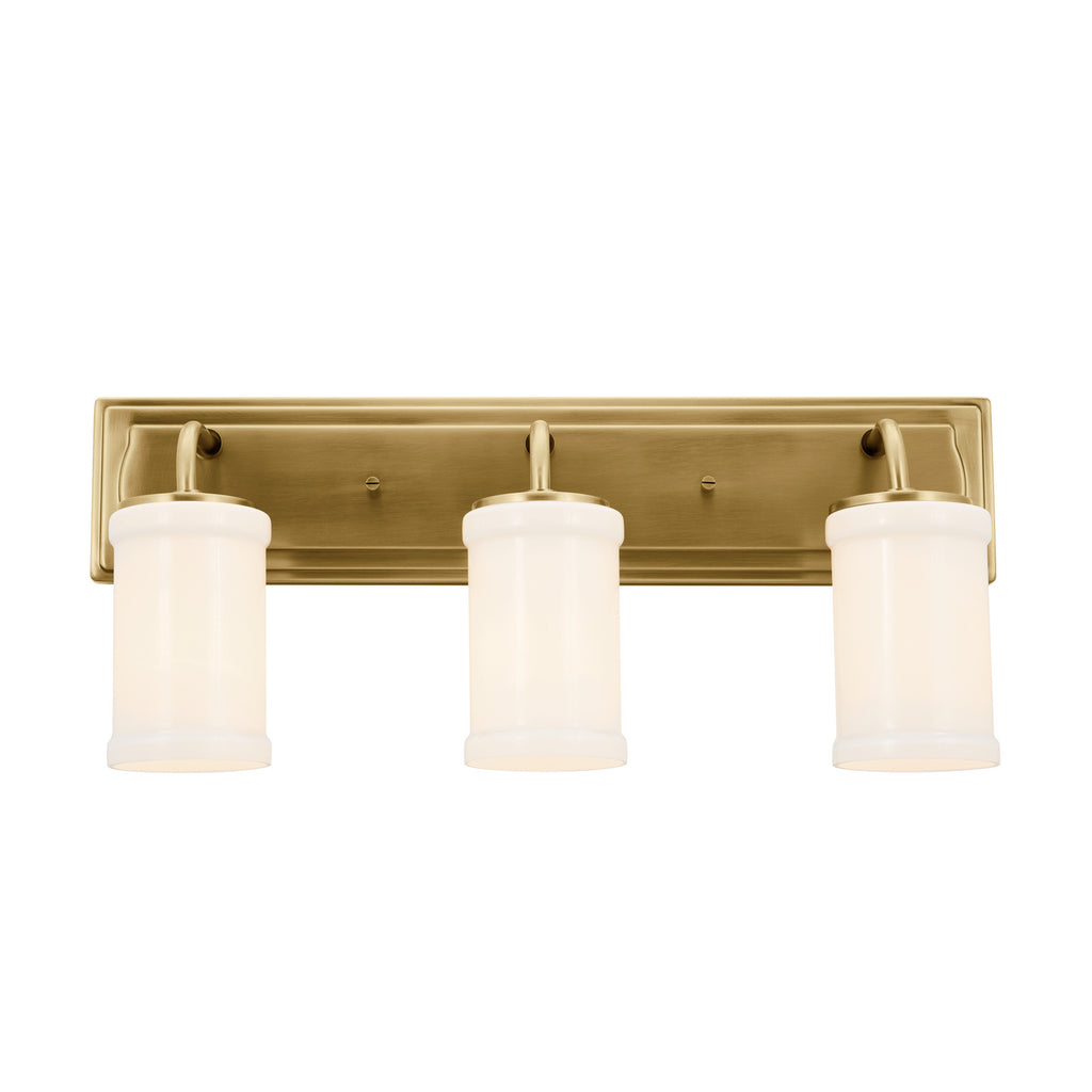 KICHLER 55131NBR Vetivene 10" 3 Light Vanity Light Natural Brass