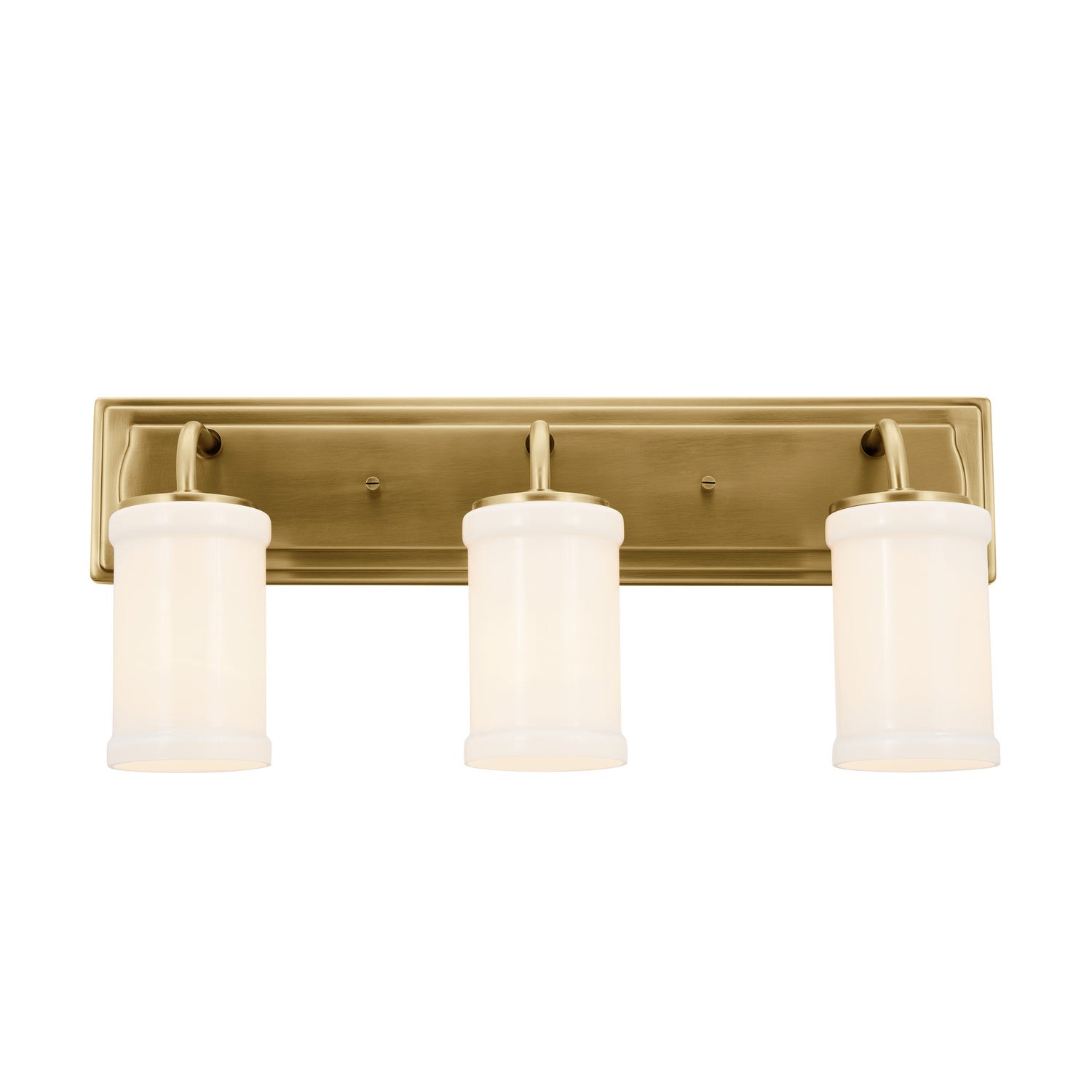 KICHLER 55131NBR Vetivene 10" 3 Light Vanity Light Natural Brass