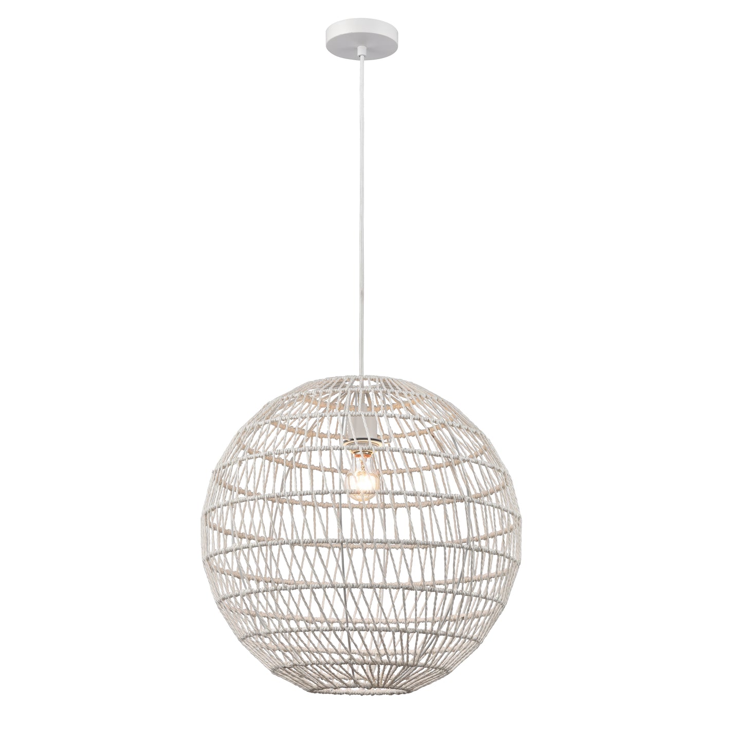 ELK SIGNATURE 1223-028 Simoom 19'' Wide 1-Light Pendant - White