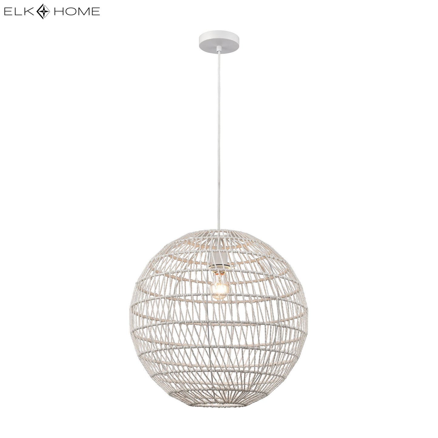 ELK SIGNATURE 1223-028 Simoom 19'' Wide 1-Light Pendant - White