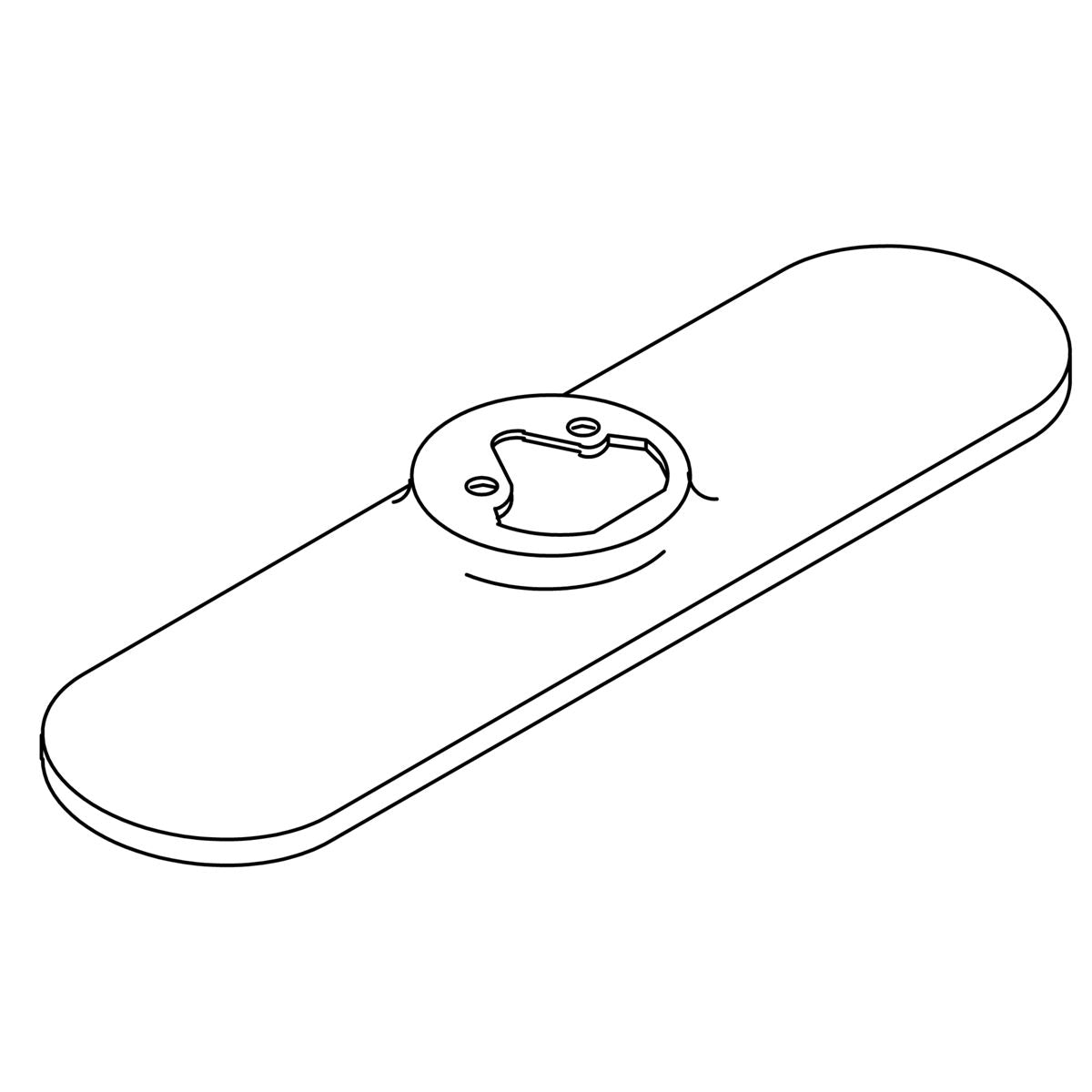 KOHLER Escutcheon S/C Kitchen - Polished Chrome, K-1223508-CP