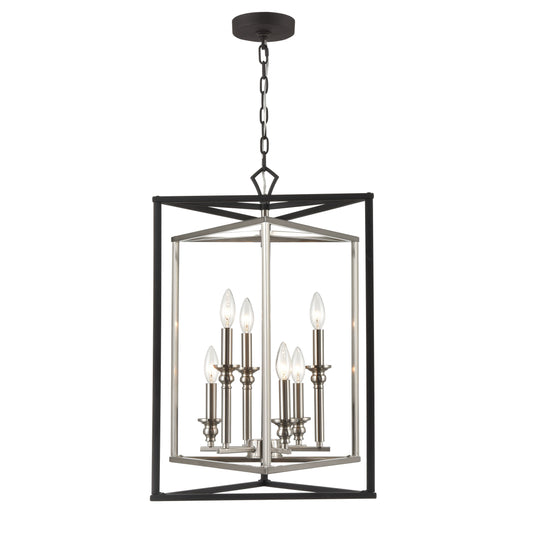 ELK SHOWROOM 12236/6 Salinger 19'' Wide 6-Light Pendant - Charcoal