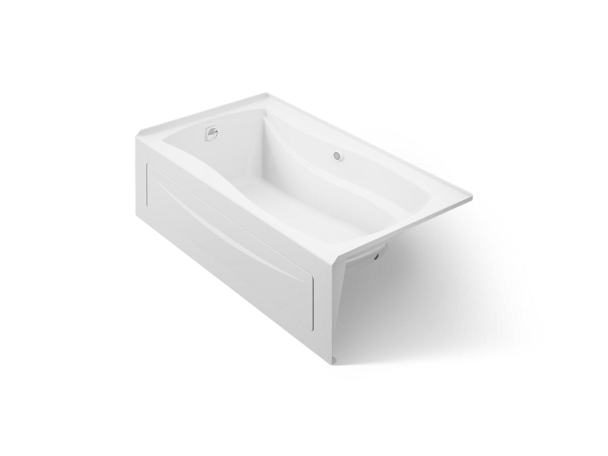 KOHLER K-1224-LA-0 Mariposa 66" X 36" Alcove Whirlpool With Alcove, Left Drain - White