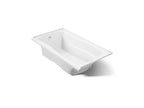KOHLER K-1224-GHLF-0 Mariposa 66" X 36" Alcove Heated Bubblemassage Air Bath, Left Drain - White