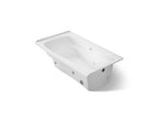 KOHLER K-1224-RW-0 Mariposa 66" X 35-7/8" Alcove Whirlpool Bath With Bask Heated Surface, Integral Flange, And Right-Hand Drain - White