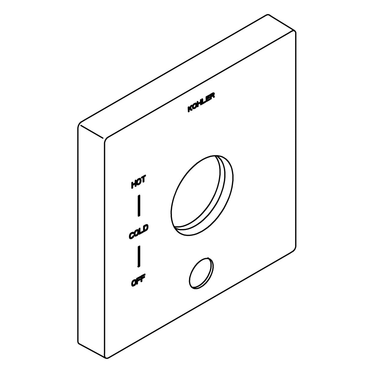 KOHLER Escutcheon - Vibrant Brushed Nickel, K-1224551-BN
