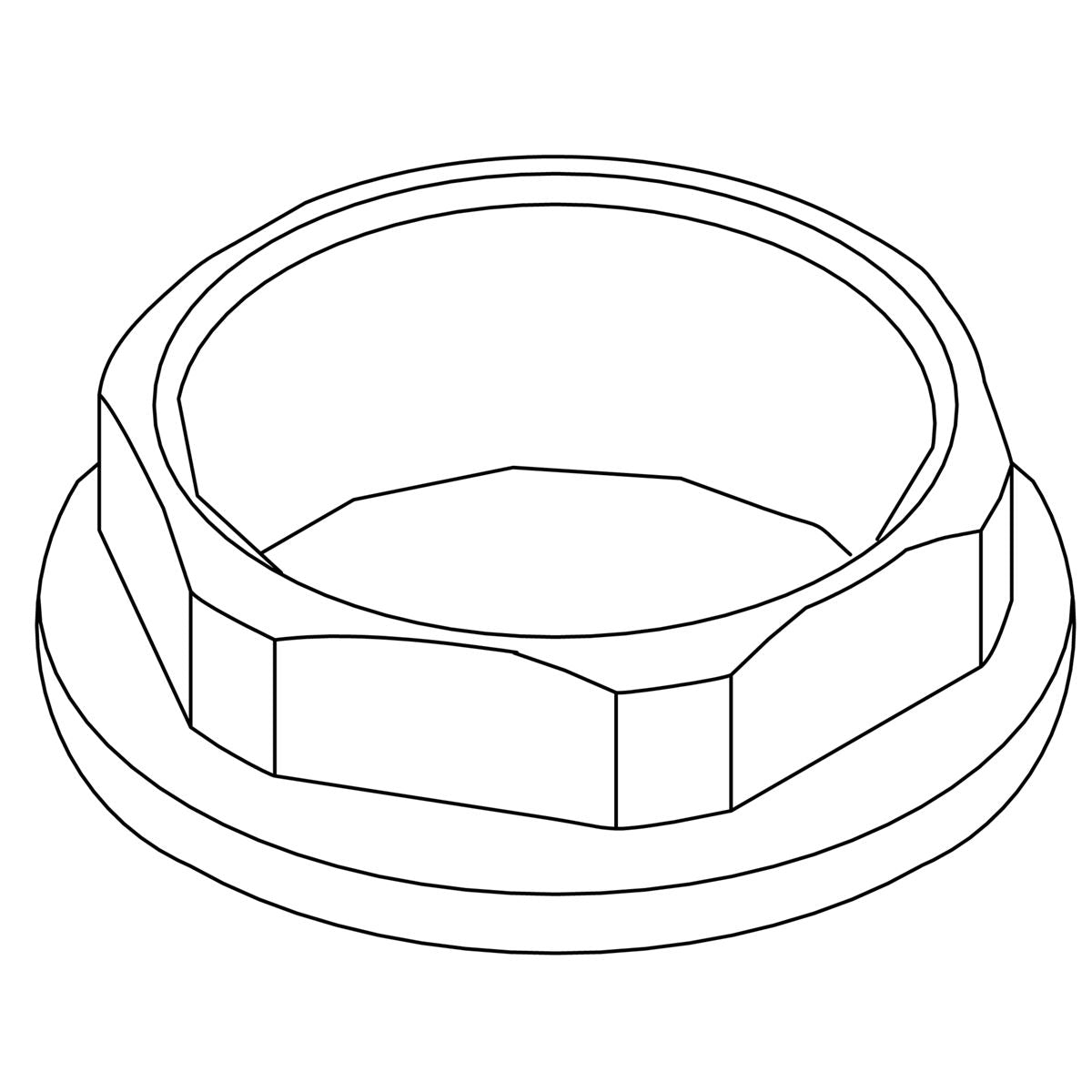 KOHLER Nut, Valve Retaining - Rough Plate, K-1224812-RP
