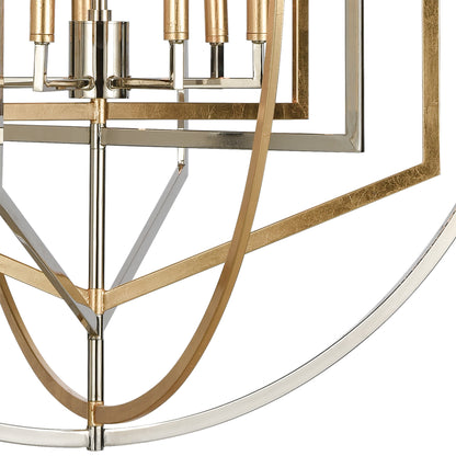 ELK SHOWROOM 12264/7 Geosphere 36'' Wide 7-Light Chandelier - Polished Nickel