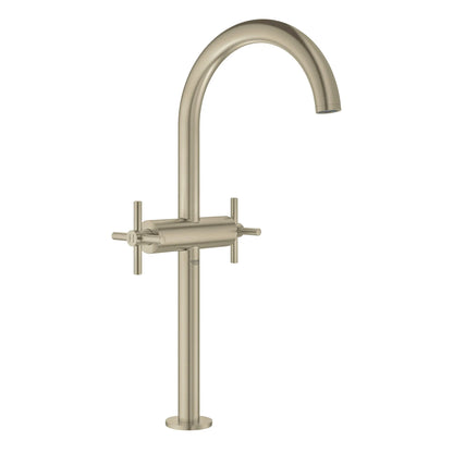GROHE 18026EN3 Atrio New Cross Handles (Pair) - Brushed Nickel