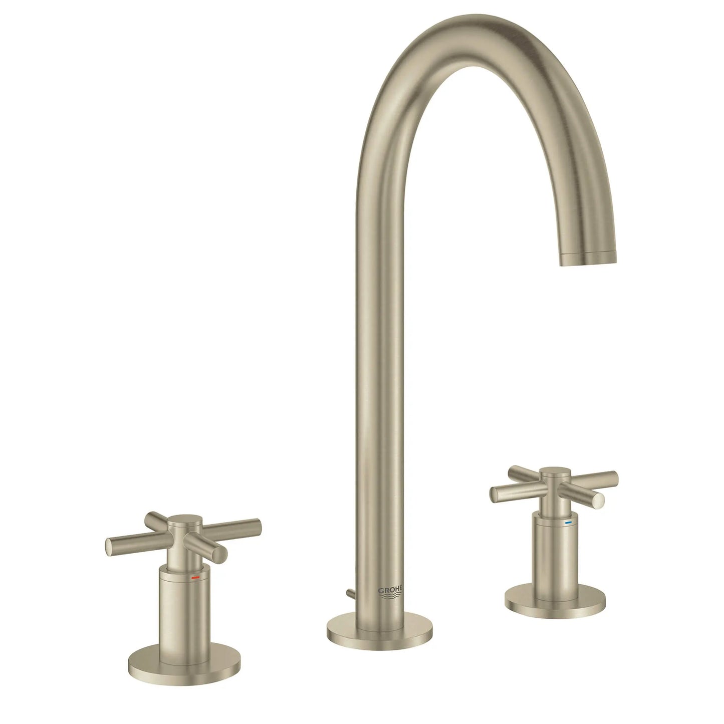 GROHE 18026EN3 Atrio New Cross Handles (Pair) - Brushed Nickel