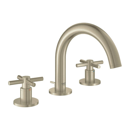 GROHE 18026EN3 Atrio New Cross Handles (Pair) - Brushed Nickel