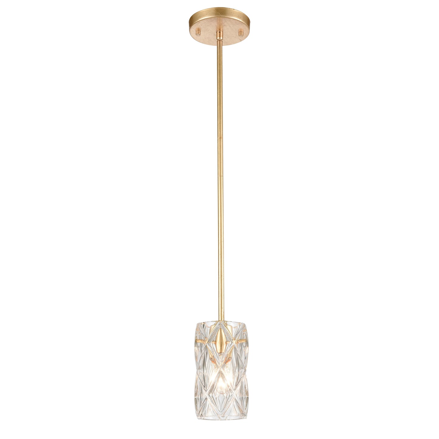 ELK SHOWROOM 12273/1 Jenning 4'' Wide 1-Light Mini Pendant - Parisian Gold Leaf