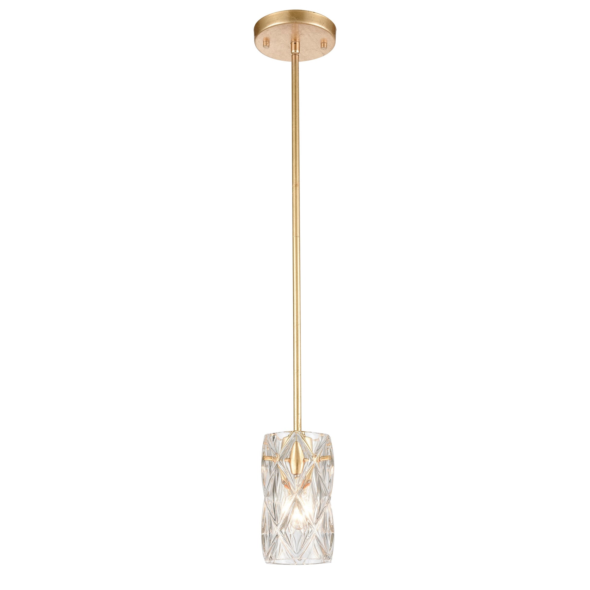 ELK SHOWROOM 12273/1 Jenning 4'' Wide 1-Light Mini Pendant - Parisian Gold Leaf