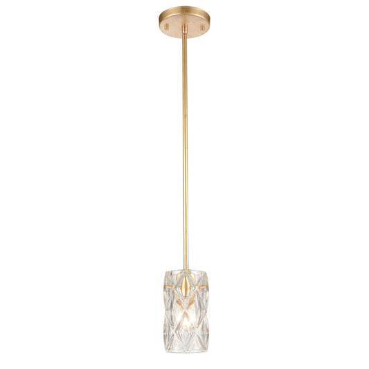 ELK SHOWROOM 12273/1 Jenning 4'' Wide 1-Light Mini Pendant - Parisian Gold Leaf