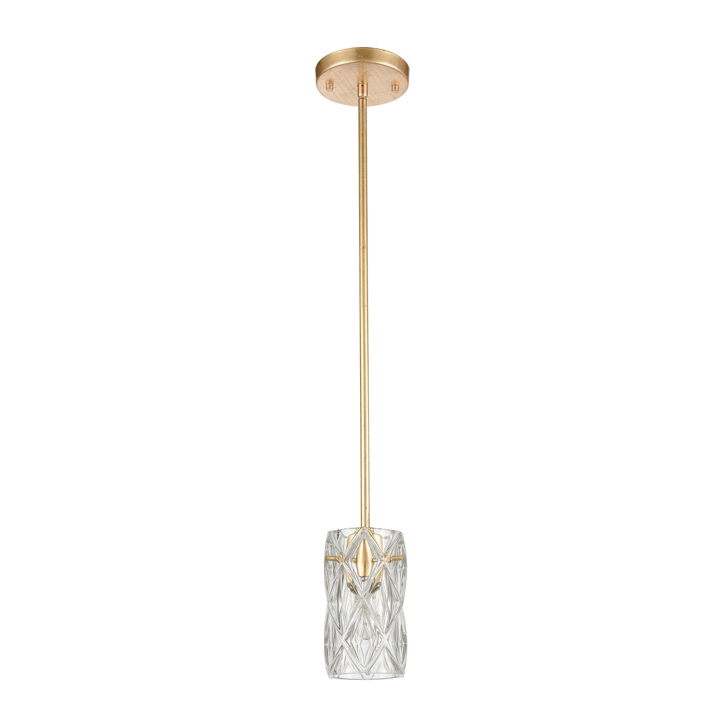 ELK SHOWROOM 12273/1 Jenning 4'' Wide 1-Light Mini Pendant - Parisian Gold Leaf