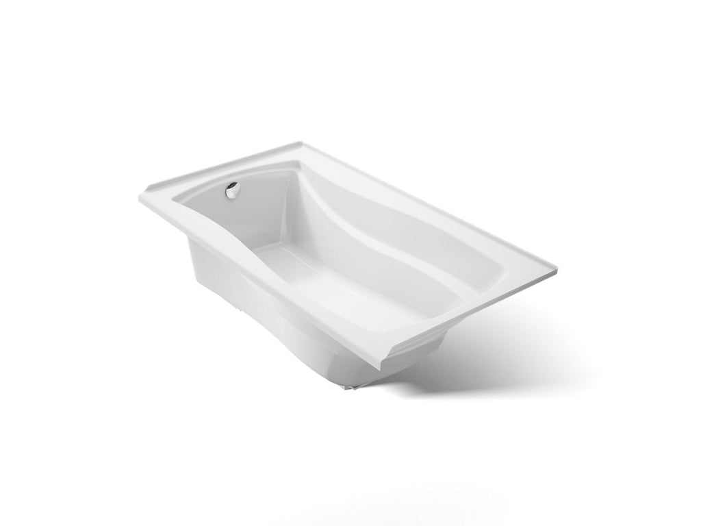 KOHLER K-1229-L-0 Mariposa 66" X 36" Alcove Bath, Left Drain - White
