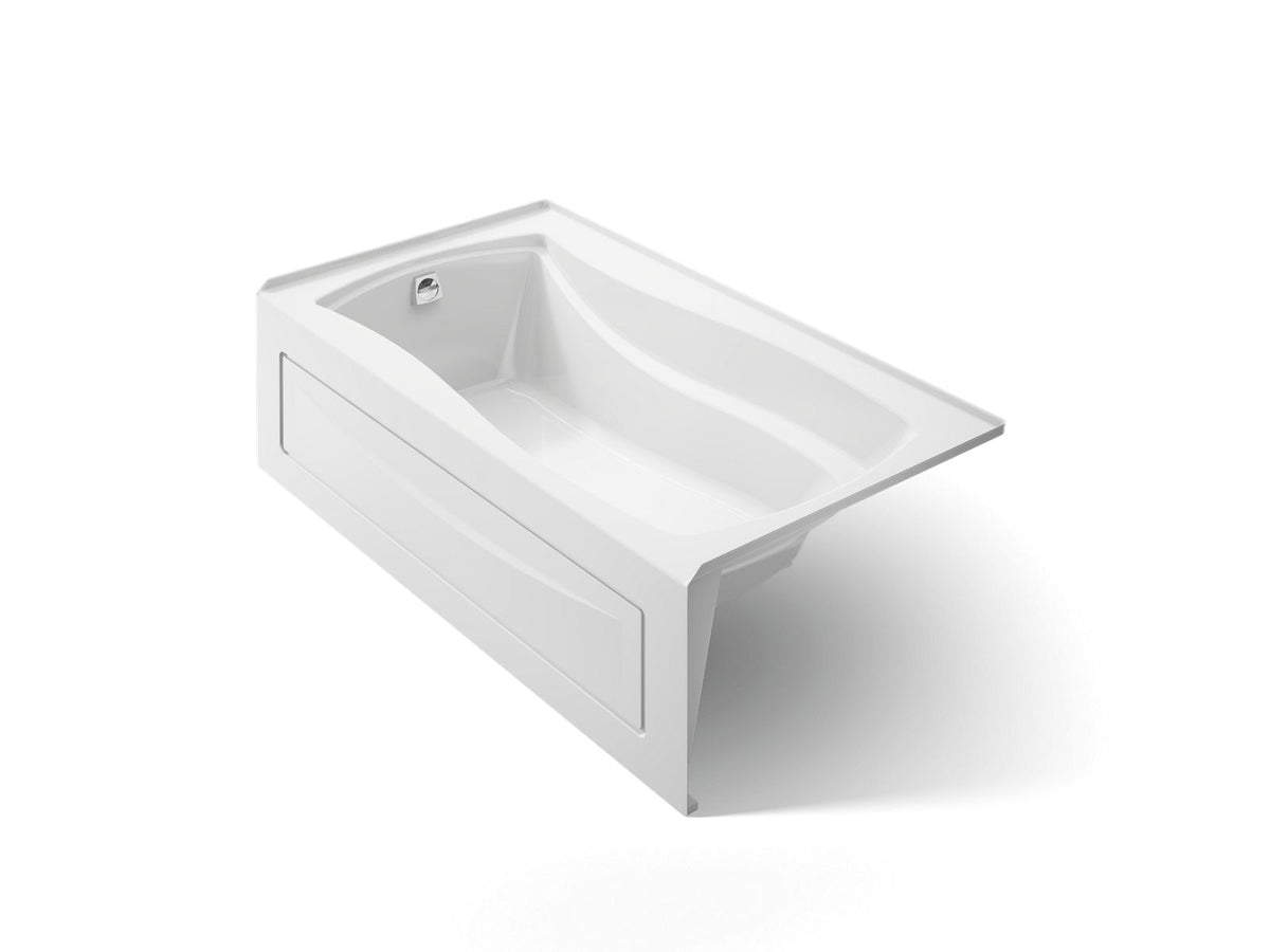 KOHLER K-1229-LA-0 Mariposa 66" X 36" Alcove Bath, Left Drain - White