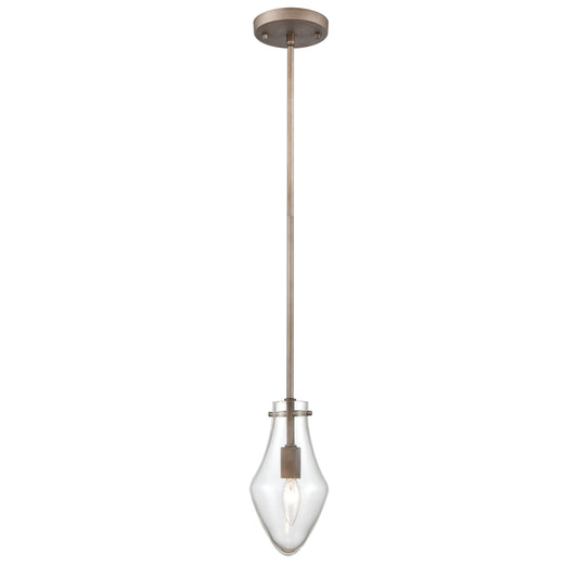 ELK SHOWROOM 12295/1 Culmination 5'' Wide 1-Light Mini Pendant - Weathered Zinc