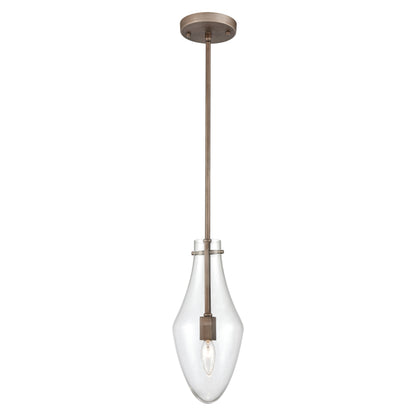 ELK SHOWROOM 12296/1 Culmination 6'' Wide 1-Light Mini Pendant - Weathered Zinc