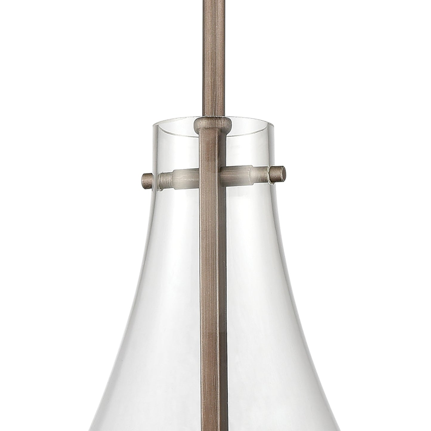 ELK SHOWROOM 12296/1 Culmination 6'' Wide 1-Light Mini Pendant - Weathered Zinc