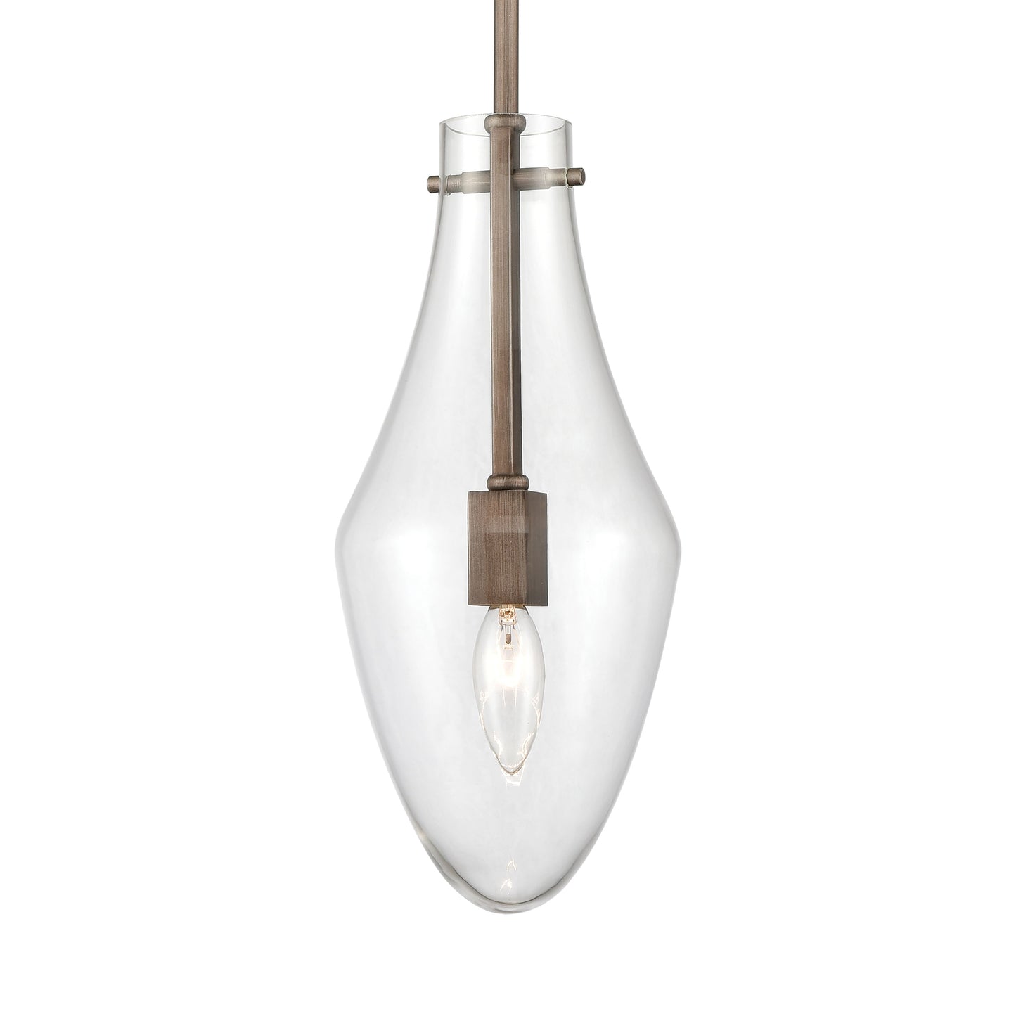 ELK SHOWROOM 12296/1 Culmination 6'' Wide 1-Light Mini Pendant - Weathered Zinc