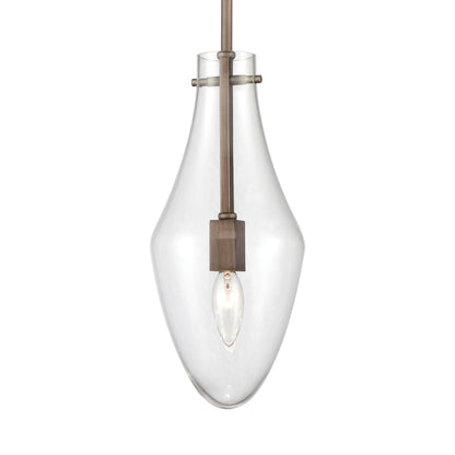 ELK SHOWROOM 12296/1 Culmination 6'' Wide 1-Light Mini Pendant - Weathered Zinc