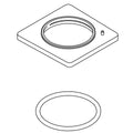 KOHLER Kit, Escutcheon - Vibrant Brushed Moderne Brass, K-1229712-2MB