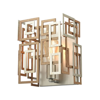 ELK SHOWROOM 12300/1 Gridlock 10'' High 1-Light Sconce - Matte Gold