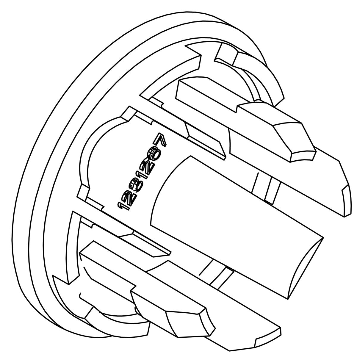 KOHLER Mounting Bracket Plug - Black, K-1231267-2BL