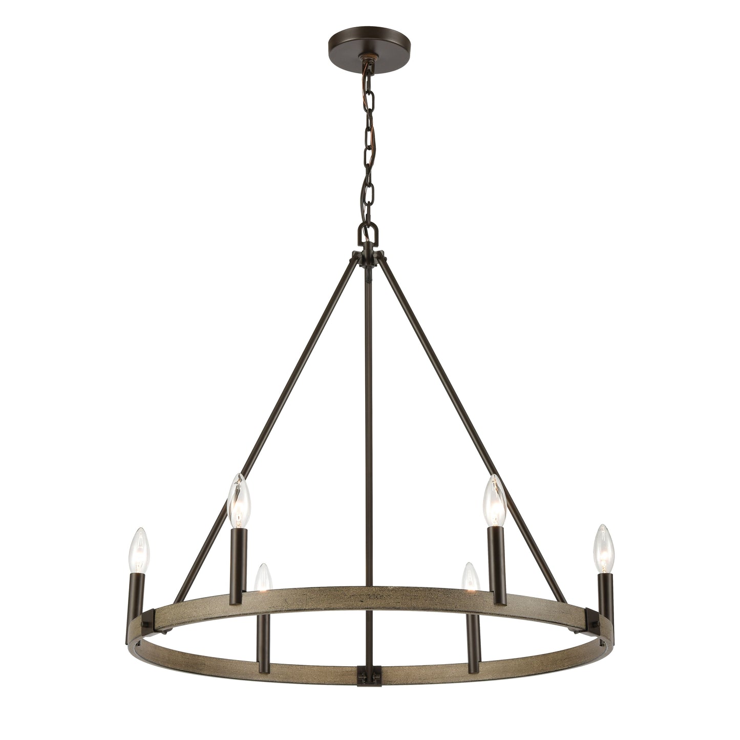 ELK SHOWROOM 12316/6 Transitions 27'' Wide 6-Light Chandelier - Oil Rubbed Bronze