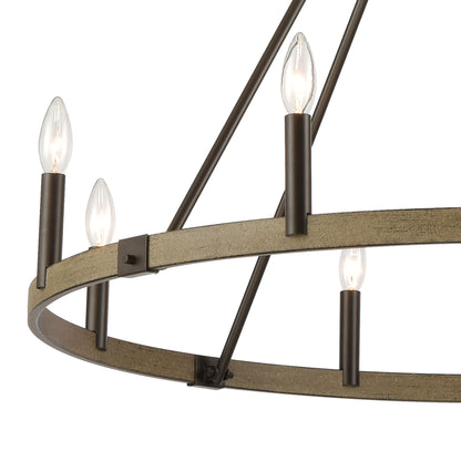 ELK SHOWROOM 12317/8 Transitions 36'' Wide 8-Light Chandelier - Oil Rubbed Bronze