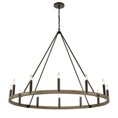 ELK SHOWROOM 12318/12 Transitions 50'' Wide 12-Light Chandelier - Oil Rubbed Bronze