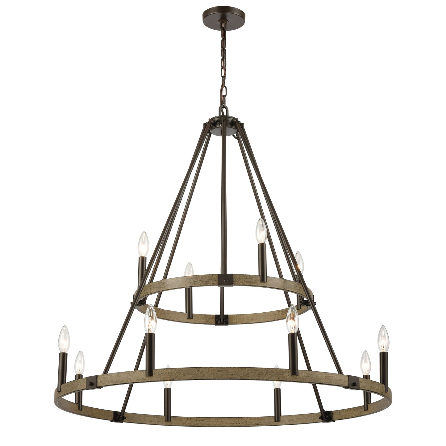 ELK SHOWROOM 12319/12 Transitions 36'' Wide 12-Light Chandelier - Oil Rubbed Bronze