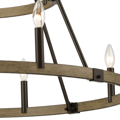 ELK SHOWROOM 12319/12 Transitions 36'' Wide 12-Light Chandelier - Oil Rubbed Bronze