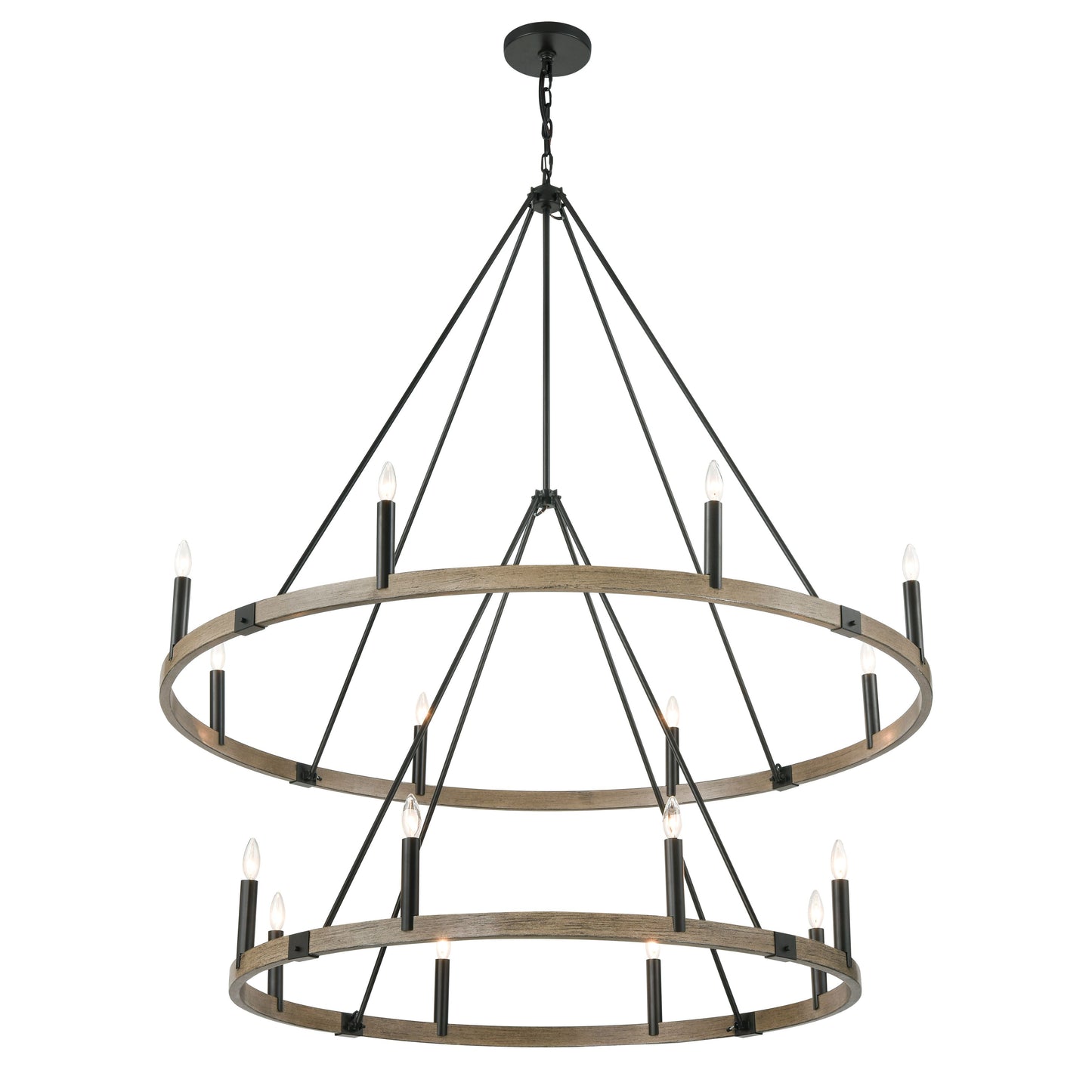 ELK SHOWROOM 12320/8+8 Transitions 56'' Wide 16-Light Chandelier - Oil Rubbed Bronze